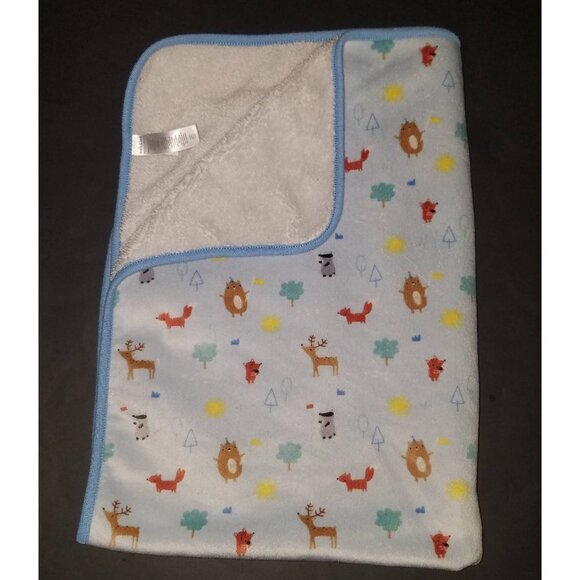 Bundles Baby Place Fleece Baby Blanket Animals Lovey Deer Fox Raccoon Tree Sun